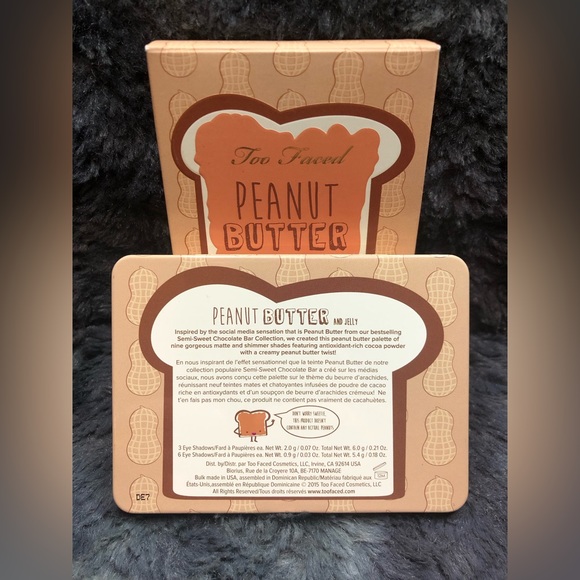 NIB- Too Faced Peanut Butter and Jelly Creamy & Decadent Eye Shadow Collection - Picture 5 of 11